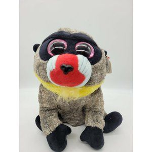 TY Beanie Boos Wasabi Baboon Mandrill Monkey Plush Buddy NEW 2018 9in Medium +🎁